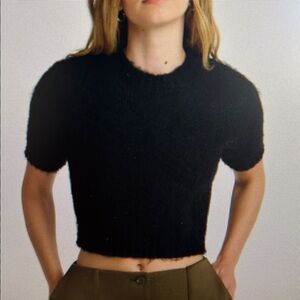 Womens cropped sweater